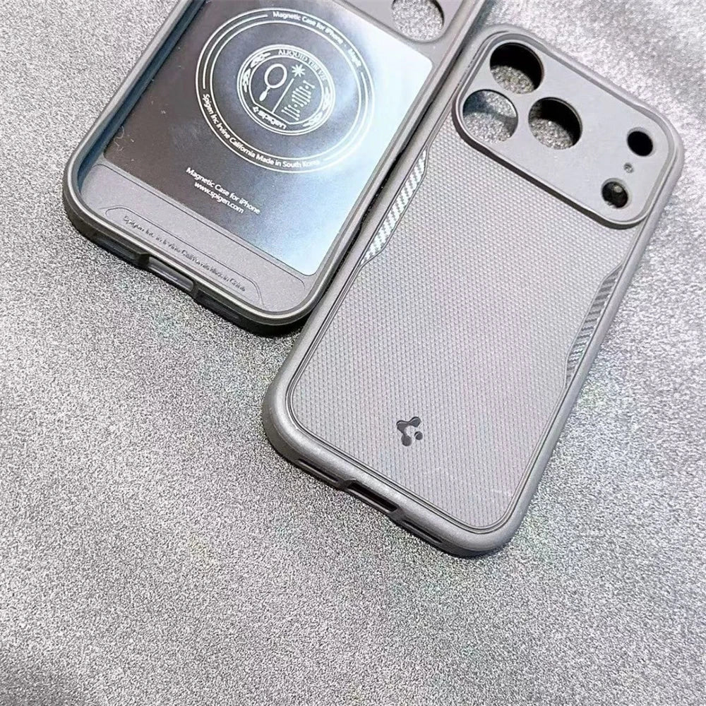 Spigen Rugged Armor MagFit for For Magsafe For iPhone 17 Pro Max 17 Air Magnetic Case Wireless Charging Shockproof Matte Cover