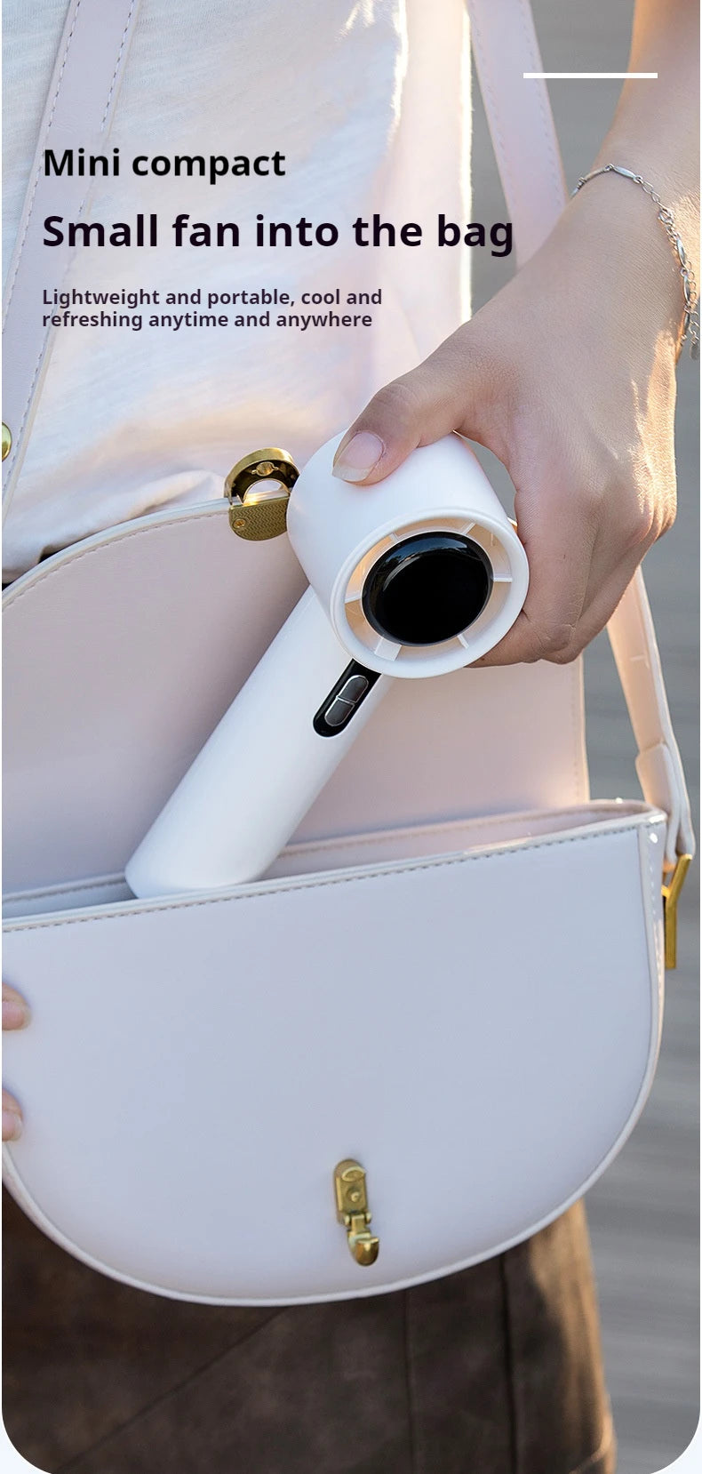 2025 Handheld Fan 5200mAh with LED Display Semiconductor Refrigeration 100 Speeds USB Rechargeable For Sport