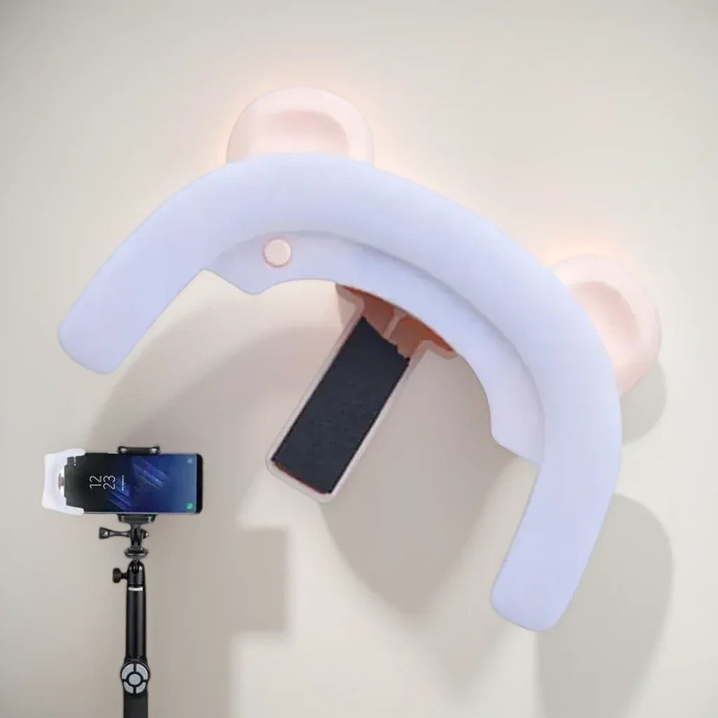 Adjustable LED Selfie Ring Light - USB Rechargeable 3 Mode Clip-On Fill Light