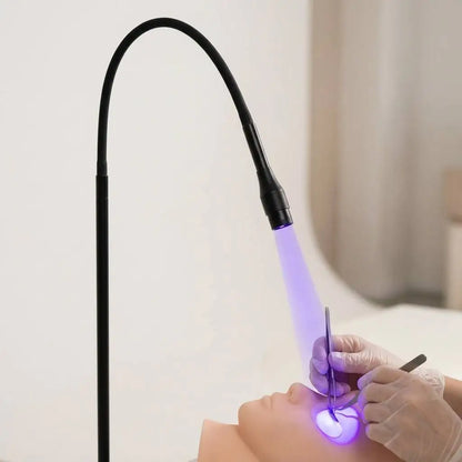 10W UV Lash Lamp Floor with Foot Switch False Eyelash Extension Nail Dryer Grafting Glue Fast Curing Light
