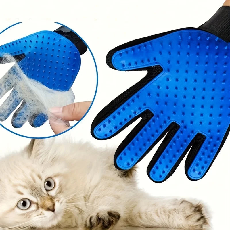 2PCS Pet Grooming Gloves, Hair Removal Gloves with Hair Removal and Massage for Dogs and Cats To Remove Floating Hair Tools,