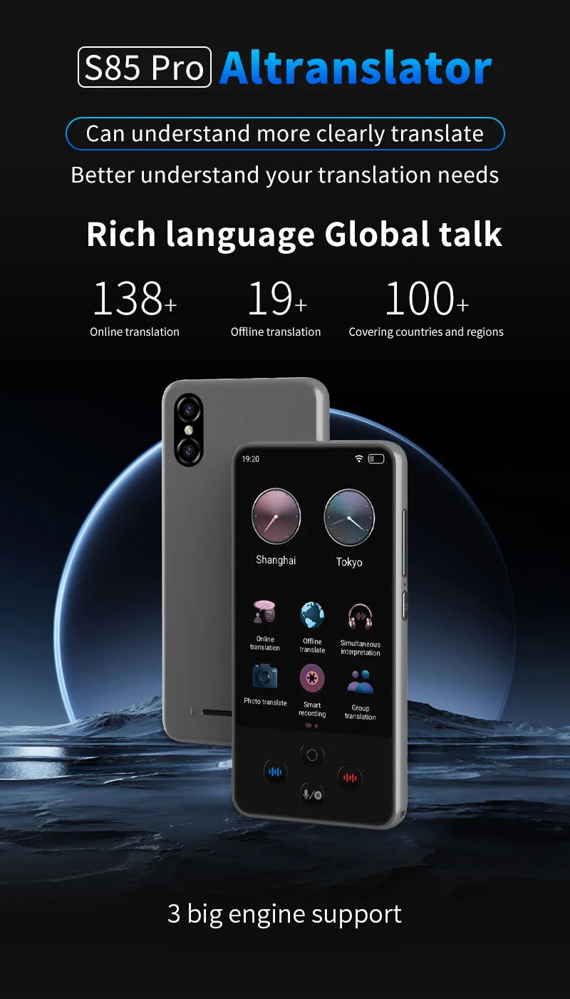 Language Translator Device Support 138 traductor de idiomas en tiempo real Translation AI Translator with ChatGPT Translator