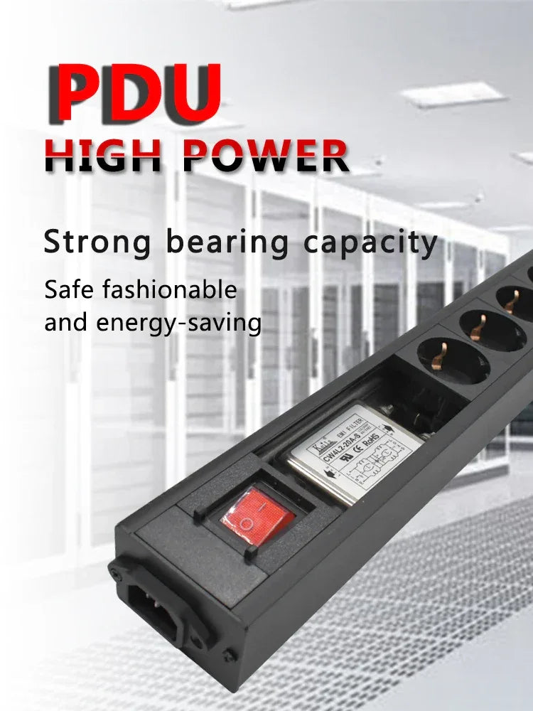 Audio Noise AC Power Filter Power Conditioner Power Purifier with EU Outlets Power Strip 16A 4000W