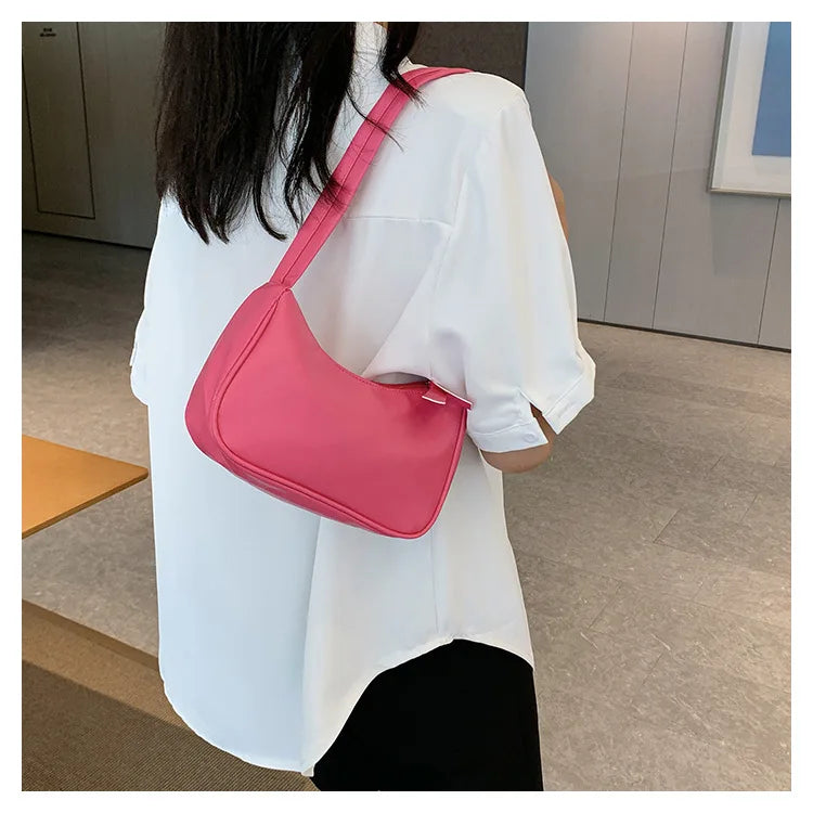 PU Candy Color Mini Handbag Women Shoulder Bag Girls Small Hand Bag Key Phone Pouch Coin Purse Card Bags Card Holder for Women