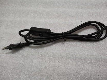 2m AC 220-250V EU Power Cord with Switch Fabric Covered Electrical Power Cable For DIY Table Lamp Cord