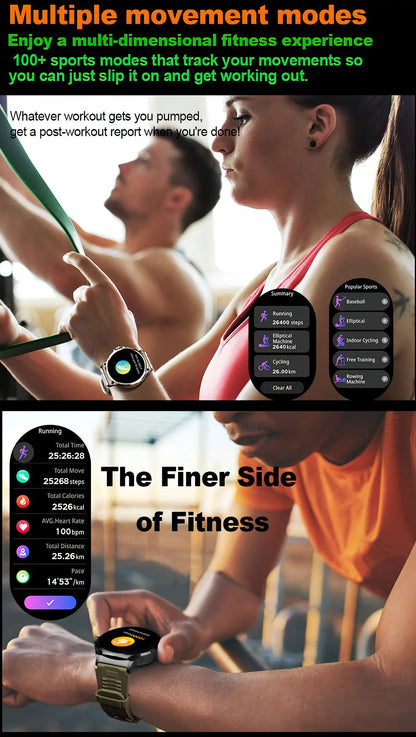 New 1.85-inch Ultra HD SmartWatch GPS Track Bluetooth Call 710 Mah Large Battery Sports Fitness smartwatch 2026 clock Gift Hot