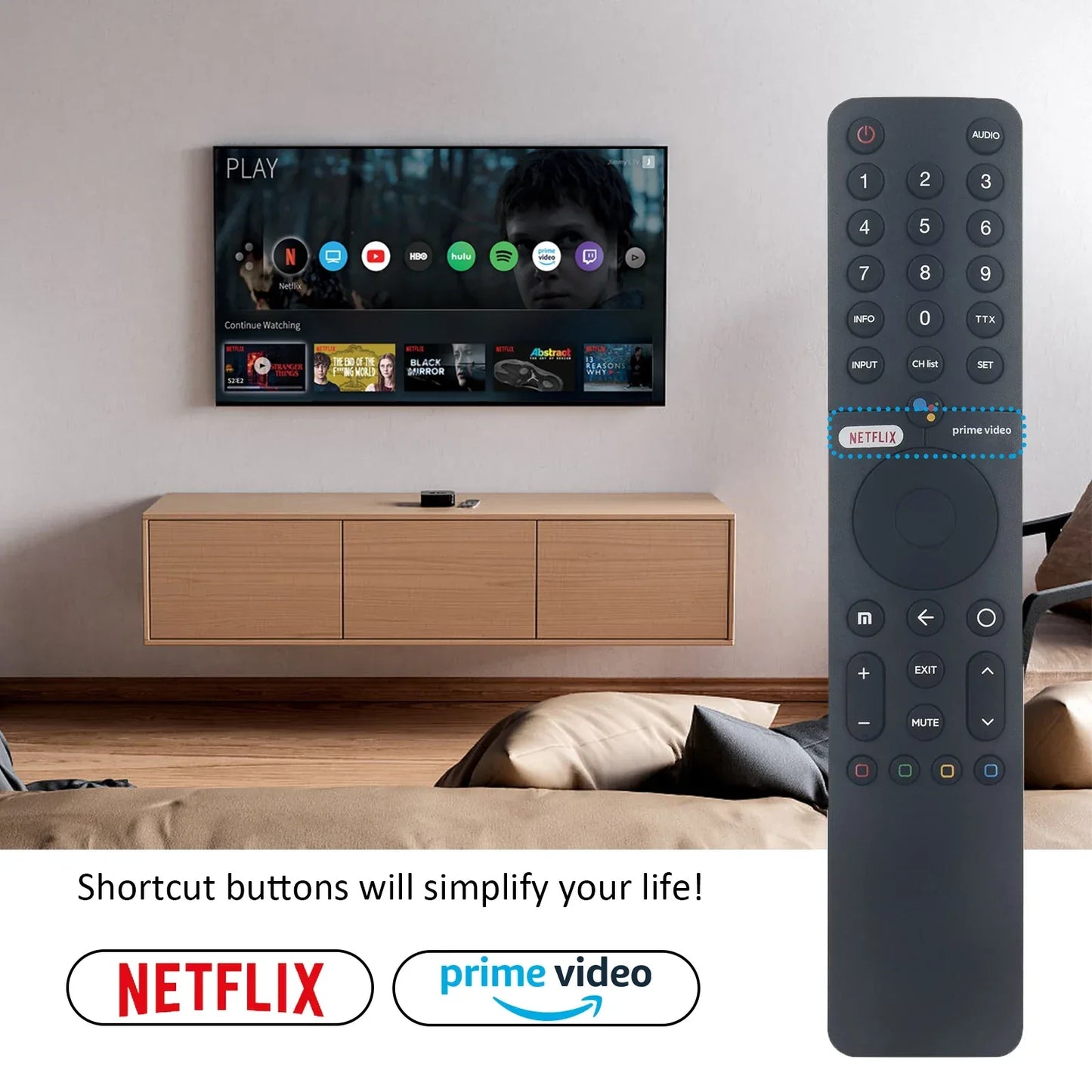 XMRM-19 360° Bluetooth Voice Remote Control for Xiaomi Mi TV Android 4K P1 Q1 Smart TV Fit for L32M6-6AEU L43M6-6AEU  L75M6-ESG