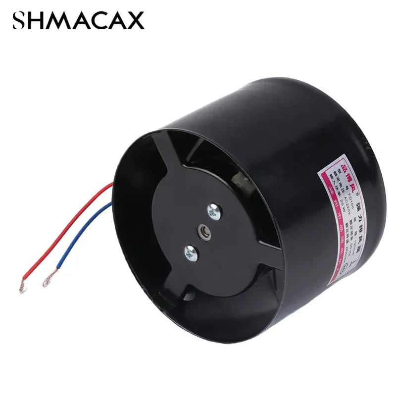 4 Inch Fan Air Ventilator For Home Kitchen Metal Pipe Ventilation Exhaust Fan Mini Extractor Bathroom Toilet Wall Fan Duct Fan