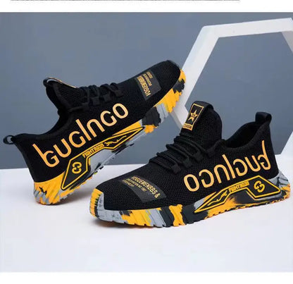 Men Sneakers Mesh Casual Shoes Lac-up Men Shoes Lightweight Vulcanize Shoes Walking Sneakers Man Running Gym Shoes2024