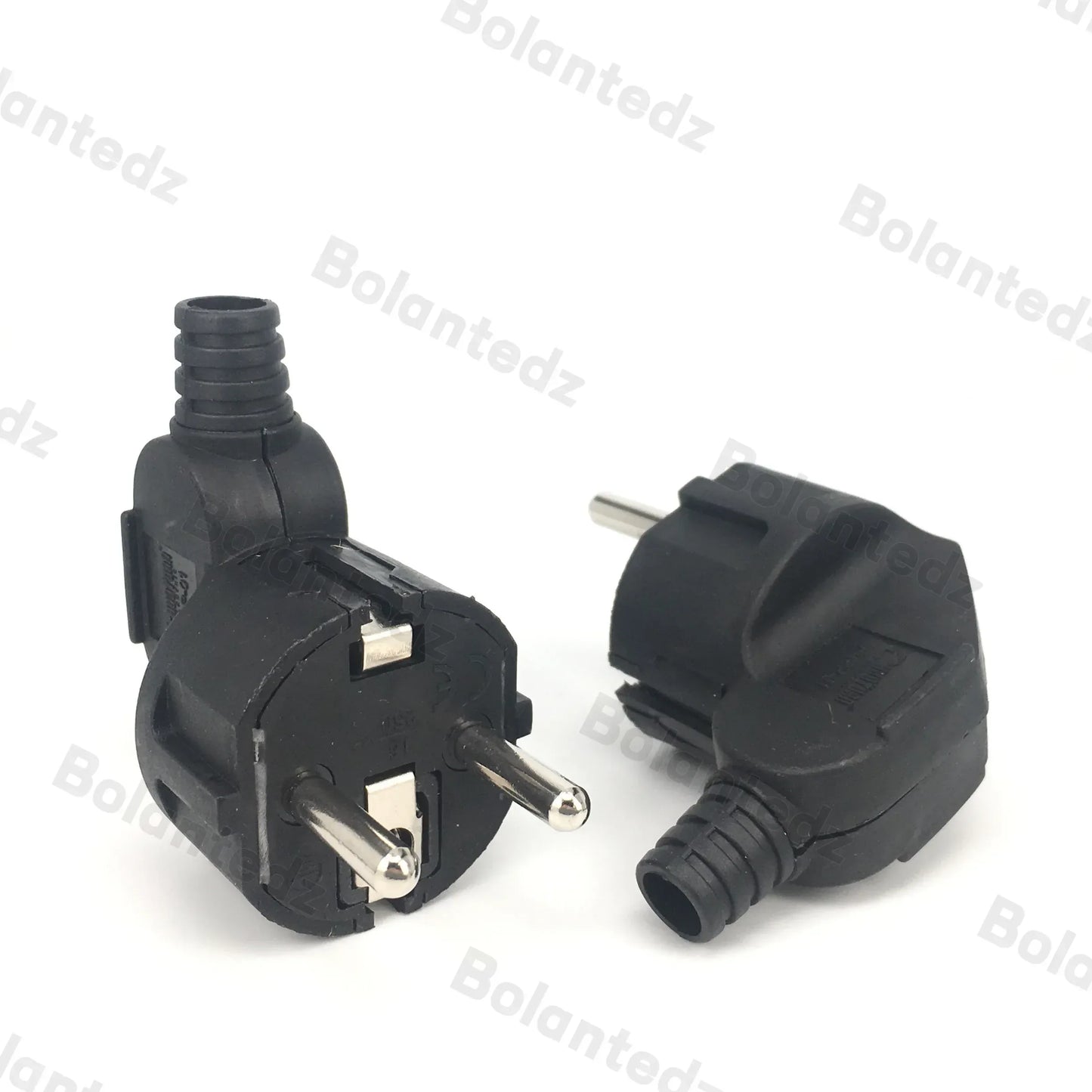 EU Plug Adapter 16A Male Replacement AC Outlets Rewireable Schuko Electeic Socket Euro Connector For Power Extension Cable