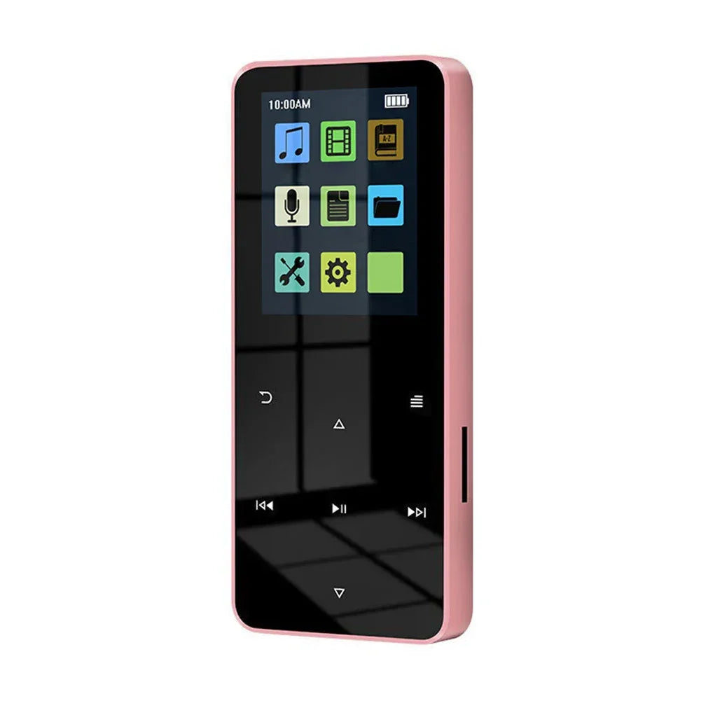 Mini 1.8 inch Metal Touch MP3 MP4 Music Player Bluetooth 5.0 Hifi Player Walkman Radio Video Play with 8/32GB Card E-book