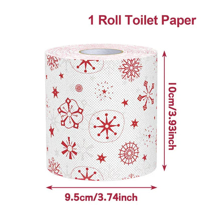 Merry Christmas Toilet Roll Paper Home Santa Claus Bath Toilet Roll Paper Christmas Supplies Xmas Tissue Roll Home New Year