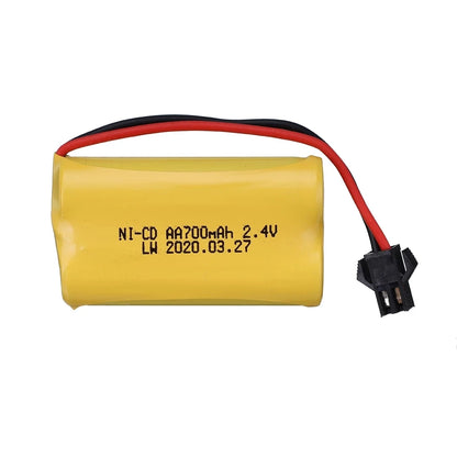 700mah 2.4V/3.6V/4.8V/6V/7.2V/8.4V Ni-CD AA Rechargeable Battery Pack For Remote Control Toys Electric Car Boat Parts SM-2P Plug