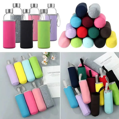 High Quality Portable Water Bottle Cover Anti-fall Neoprene Water Bottle Case Creative Elastic Vacuum Cup Sleeve Outdoor
