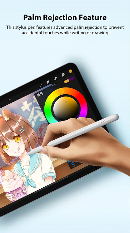 For Apple Pencil Stylus For iPad A16 Air 11 5 4 Pro 11th 13 12.9 M5 M4 M3 M2 Pens 10 9 8 10th 9th Generation Mini 7 6 Touch Pen