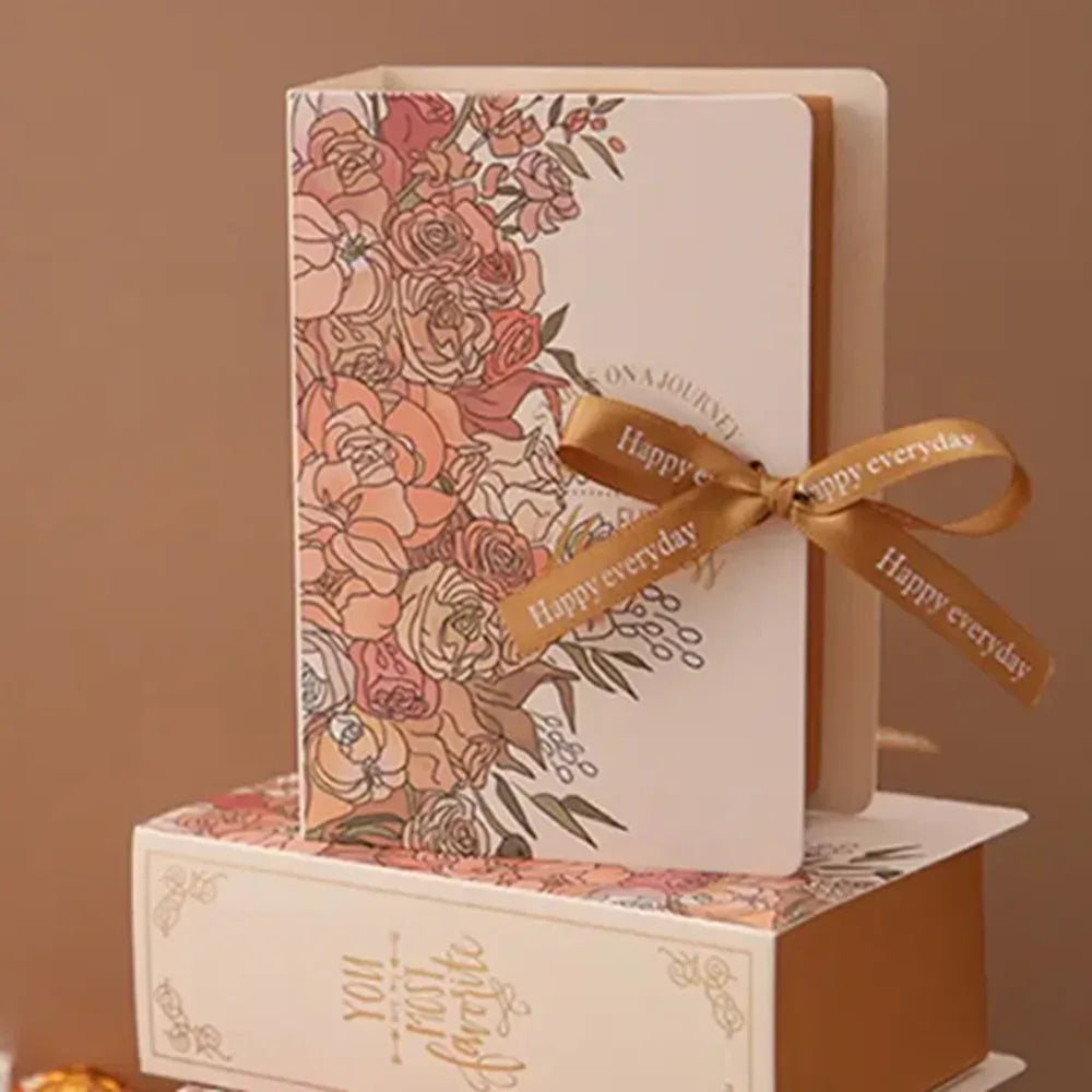Creative Simple Book Shape Gift Box DIY Valentine's Day Wedding Party Birthday Banquet Baby Shower Candy Chocolate Package Decor