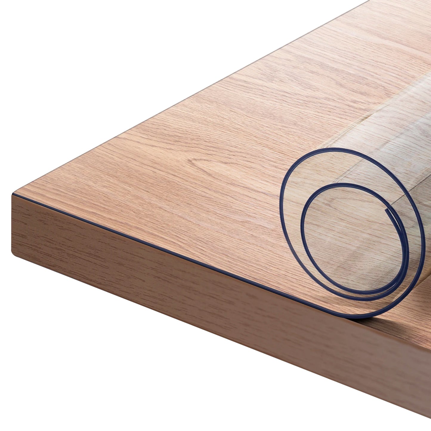 2mm Rectangular Table Film Crystal Clear PVC Transparent  Waterproof Tablecloth Christmas Decoration High Gloss Protector Cover