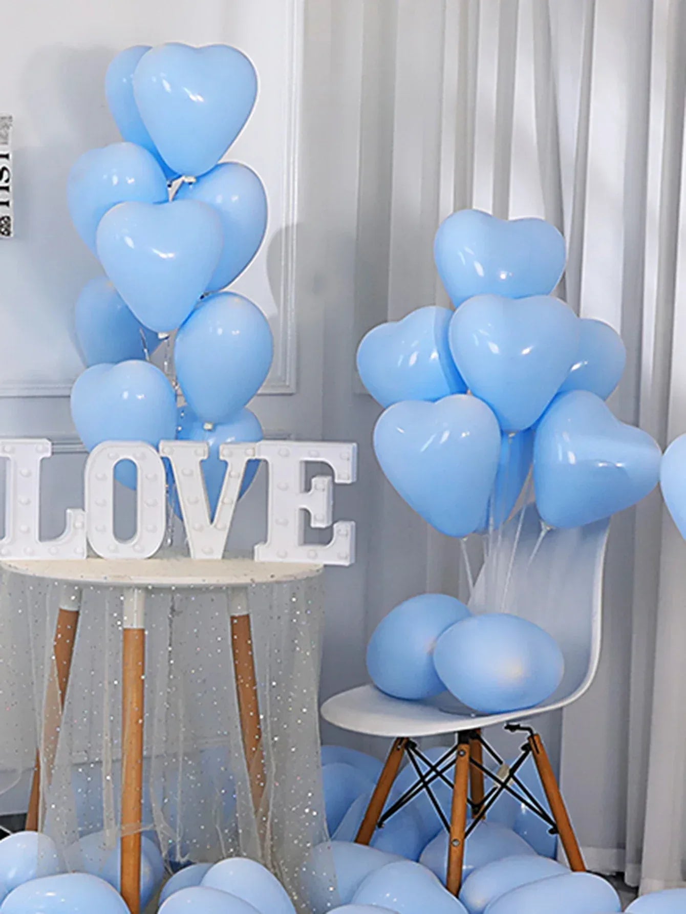 10/20Pcs Heart Shaped Balloons Red Pink Black Latex Balloon for DIY Valentine's Day Engagement Wedding Party Anniversary Decor