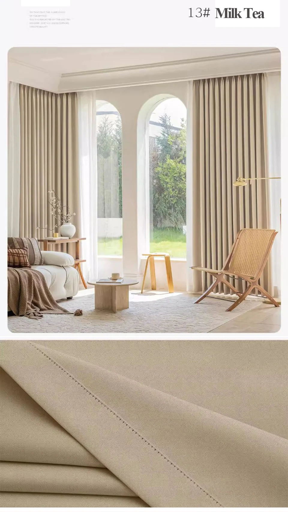 Custom size 300cm Height 80-95% shading Rate Blackout Curtain for Bedroom Window Living Room Drapes,Front and Back Color Same