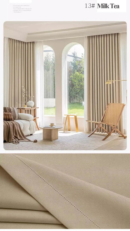 Custom size 300cm Height 80-95% shading Rate Blackout Curtain for Bedroom Window Living Room Drapes,Front and Back Color Same