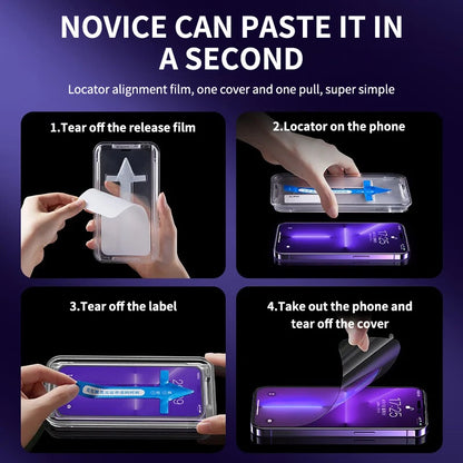Premium Tempered Glass For iPhone 12 13 14 Pro Max Screen Protector Glass 14 Plus Full Cover With Automatic installer