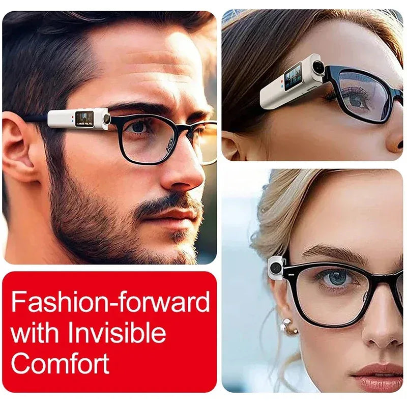Mini FPV Eyeglasses 4K Video Shooting Micro-camera HD WiFi Intelligent Headset Glasses Video&Sound Recording WiFi APP