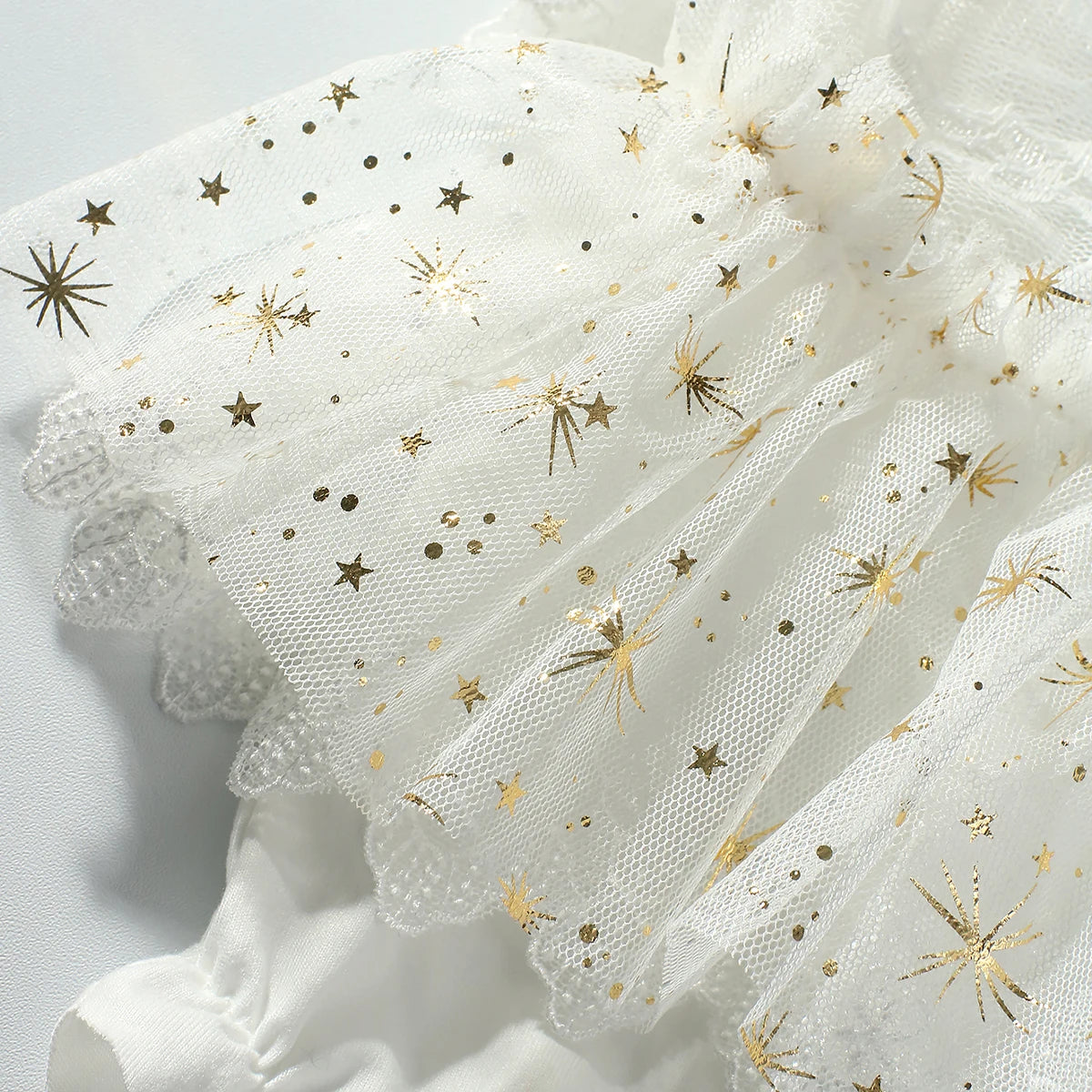 2Pcs Newborn Photography Outfit Baby Girl Butterfly Glitter Star Lace Romper With Pearl Headband Infant Photo Props