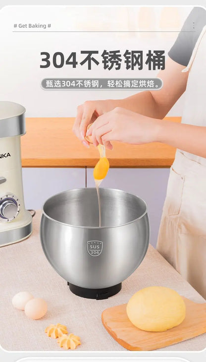 1500W stand Chef Machine mixer Multifunctional  Commercial Mixer Dough Mixer Household Small Automatic New electric blender 220V