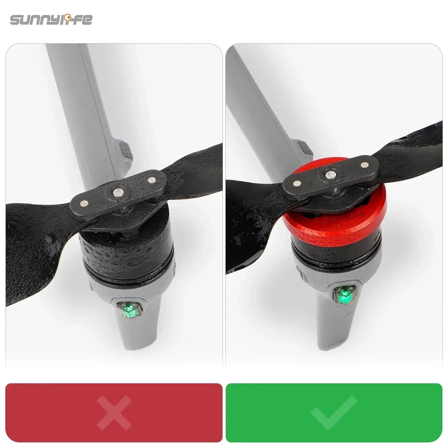 For DJI AIR 3S Motor Guard Aluminium Motor Cover Cap Hood Accessories Cover Against Paddles Dust-Proof Engine Protector