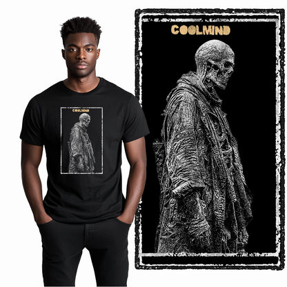 Coolmind U4 Streetwear Cool Print Exclusive Graphic T shirt fo men 100% Cotton Big Size vintage BLACK men's novelty tee shirt