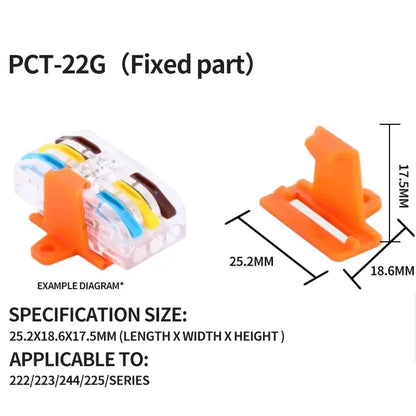 SPL2/3/4/5 Connector Wiring Terminal Quick PCT Lamp Wire Connector Parallel Wire Junction Box 1/2/3/4/5 in Multiple Out Splitter