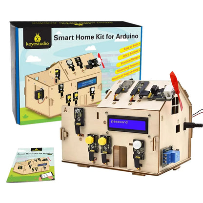 Keyestudio Smart Home IOT Kit With PLUS Board+15 Projects Tutorial For Arduino STEAM House Kit DIY Electronic Kit CE Compliant
