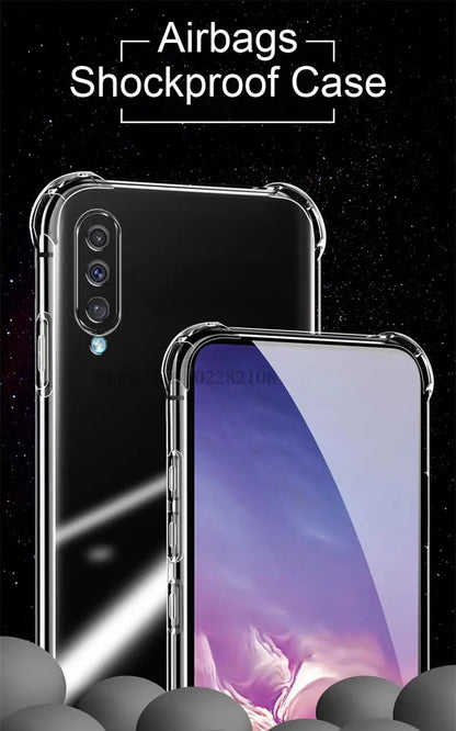 A50 A30S Case For Samsung Galaxy A50 Case Silicone Clear Transparent Case For Samsung A30s Phone Case A 50 30s A505F A307F Cover