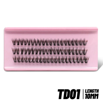 GROINNEYA Cluster Lashes Natural Eyelash extension Volume Individual Lashes Mixed Tray Faux Mink Lashes Cilias Makeup