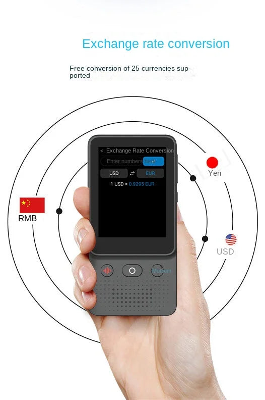 AI Intelligent Voice Translation Machine for 138 Online Languages, Photo Translation, Recording, Transcription, and Translation