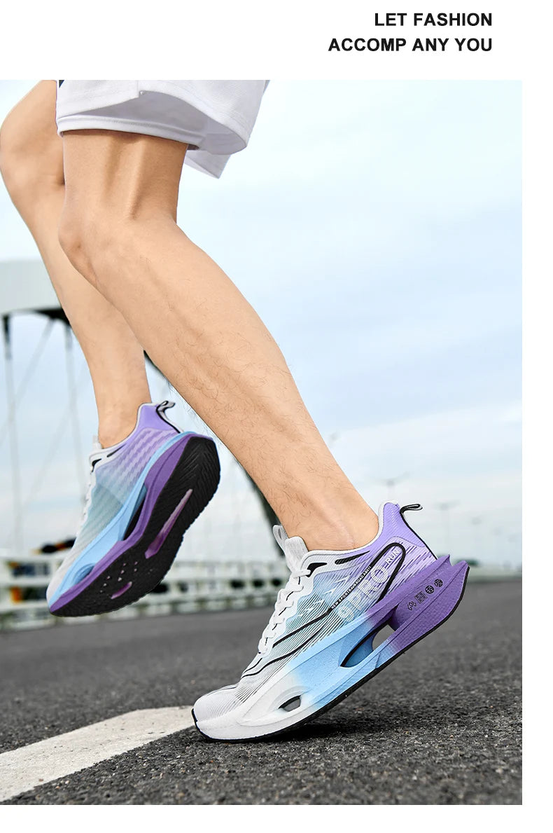 Running Shoes Men Sports Carbon Board Marathon Breathable Light Comfort Women Athletic Sneakers Jogging Tenis Air Cushion 2026