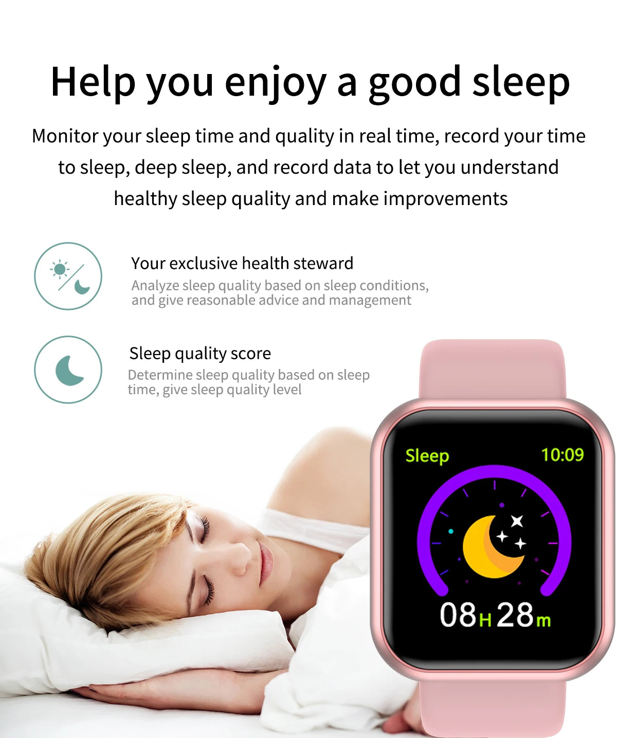 D20 Smart Watch for Men Women Sport Fitness Tracker Pedometer Smartwatch Y68 Digit Wristwatch 20 Pieces