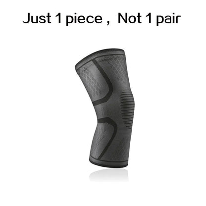 WOSWEIR-1 PC Elastic Knee Pads Nylon Sports Fitness Kneepad Fitness Gear Patella Brace Running Basketball Volleyball Support