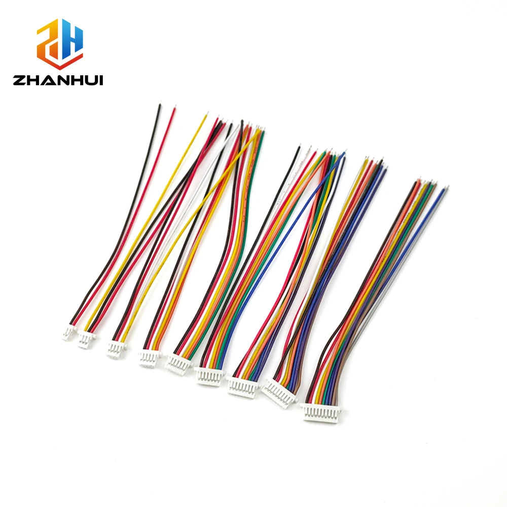 5PCS SH/JST/ZH/PH/XH 1.0MM 1.25MM 1.5MM 2.0MM 2.54MM Female Plug Connector with 10/20/30cm Wire 2/3/4/5/6/7/8/10/12P