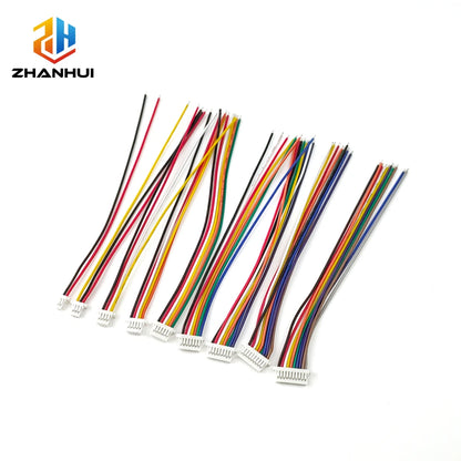 5PCS SH/JST/ZH/PH/XH 1.0MM 1.25MM 1.5MM 2.0MM 2.54MM Female Plug Connector with 10/20/30cm Wire 2/3/4/5/6/7/8/10/12P