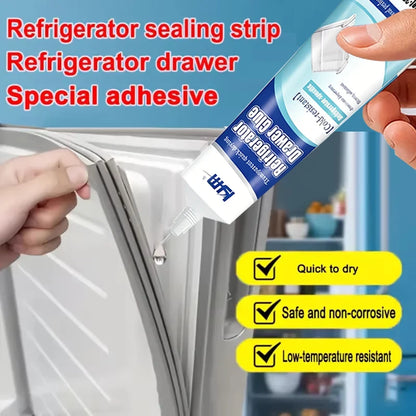 25ML Low Temp Cold Resistant Refrigerator Repair Glue Waterproof Strong Adhesive Quick Dry Fridge Drawer Door Seal Plastic Glass