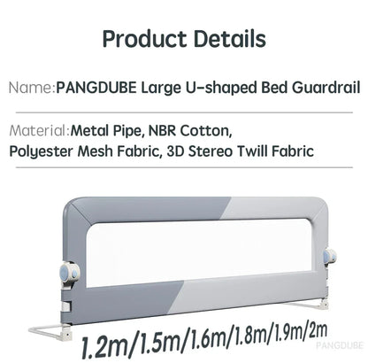 PANGDUBE 1pc Baby Bed guardrail Baby Safety Bed Barrier Children's Safety Bed Rail Guard for Kids Fall Out Protection