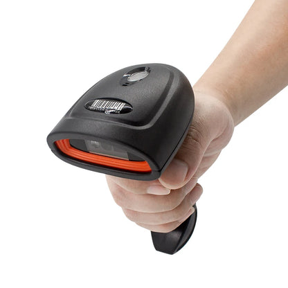 2D 1D Barcode Reader Wireless QR Bar Code Scanner CMOS Image High-speed Decoding Bluetooth Handheld Scanner for store