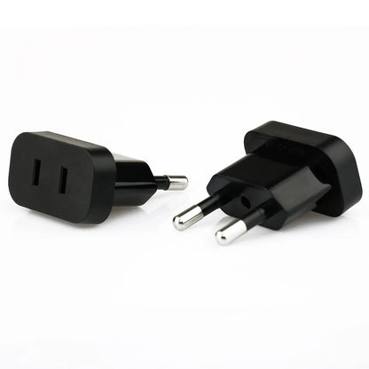 4.8mm US To EU Adapter Travel Converter Adapter American us to eu Plug Euro Plug electrical Adapter AC Electrical Socket Outlet