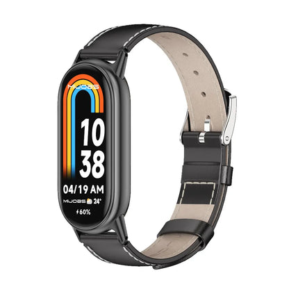 Strap for Xiaomi Mi Band 10 9 8 Bracelet Fashion Leather Replacement Wristband Miband 8 NFC Correa Mi Smart Band 8 9 Wrist Strap