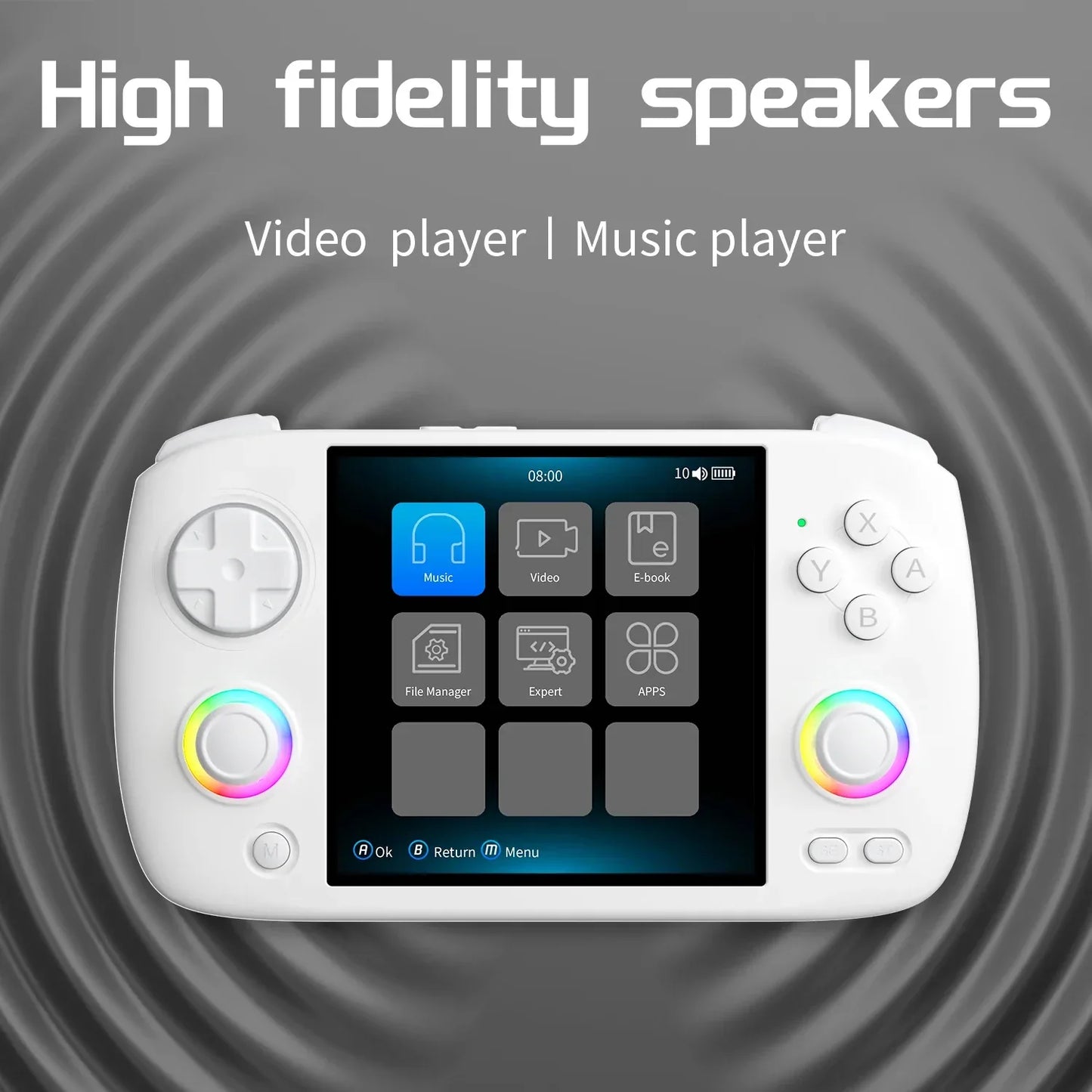 NEW ANBERNIC RG CUBEXX Retro Handheld Game Console Video Player Gaming Linux HD IPS RGB WIFI Bluetooth PSP Games Gift RGCUBEXX