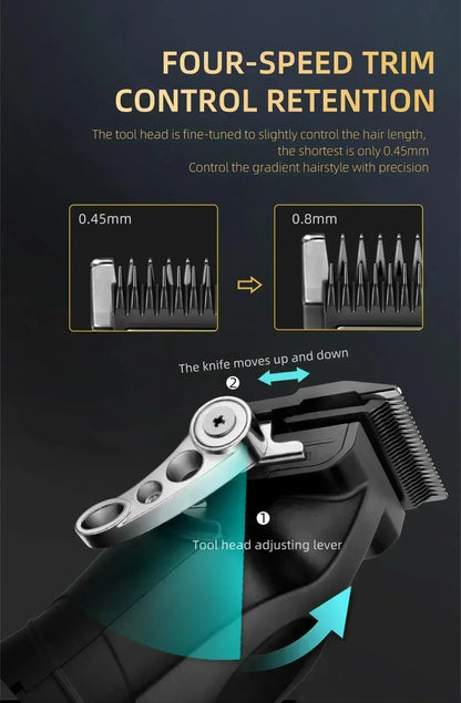 Kemei KM-2296 KM-2299 KM-T95 Professional Hair Clipper Kit or Blade Shaver Male Hair Cutting Machine Men’s Trimmer Machine