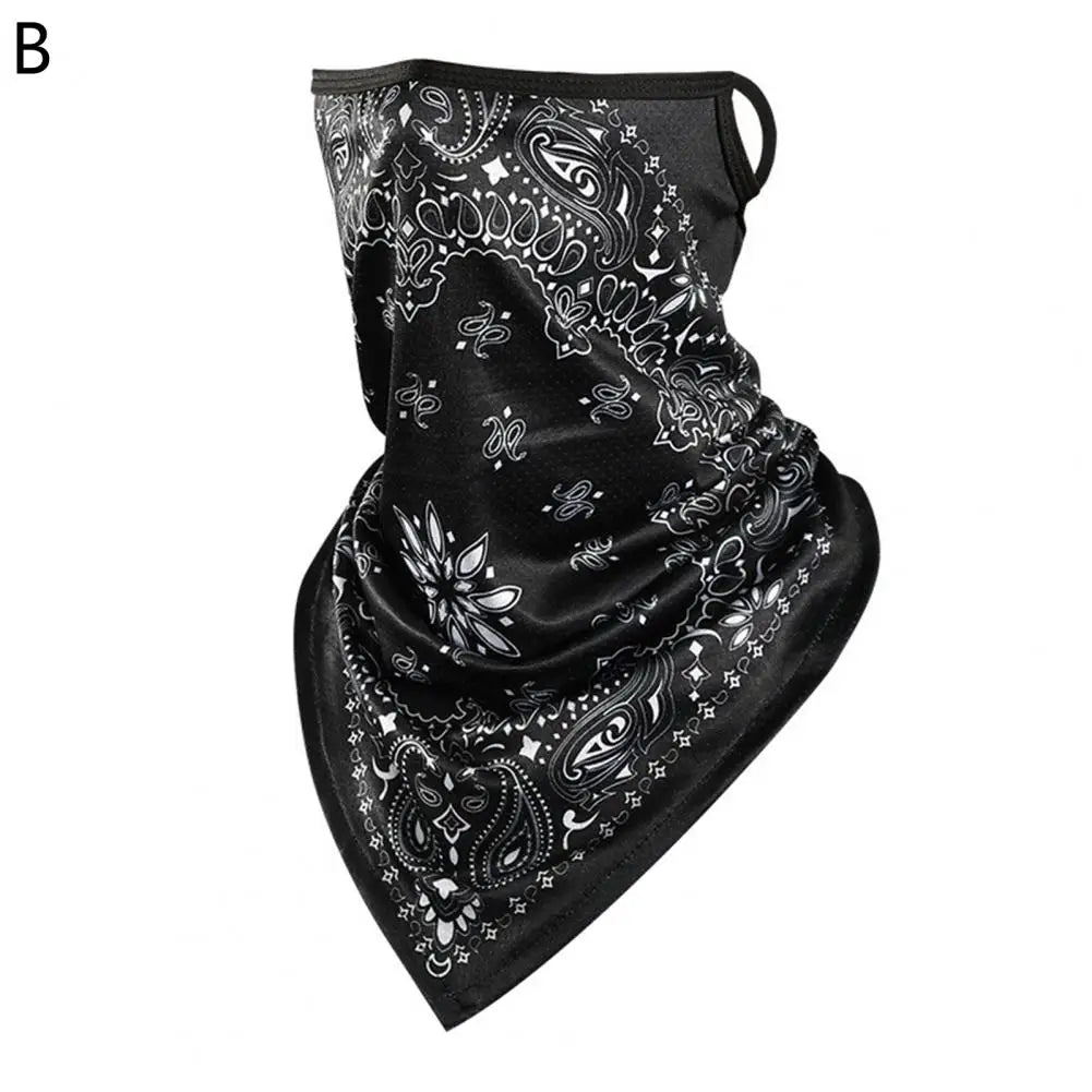 Motorcycle Cycling Face Mask for Men Neck Gaiter Scarf Skull Cap Sun Protection Cover Running Balaclava Bandana with Ear Loops