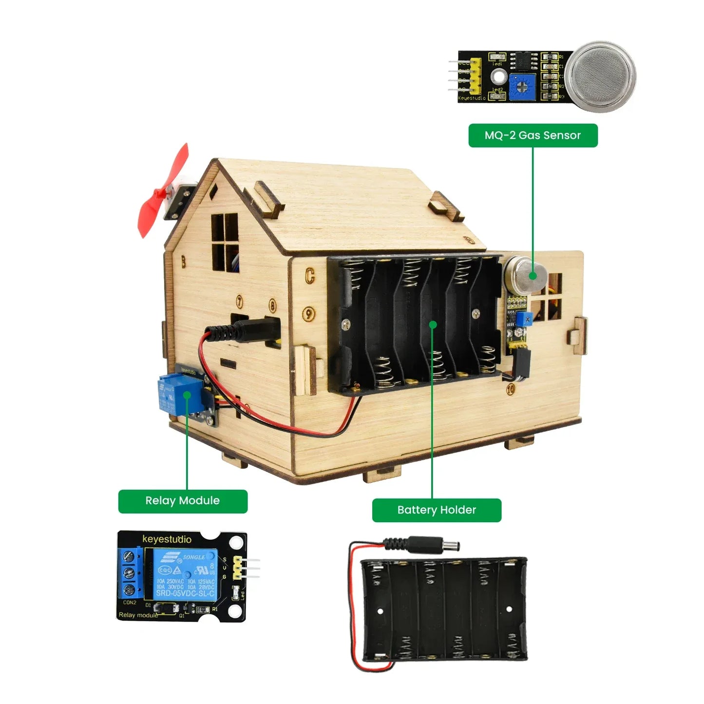 Keyestudio Smart Home IOT Kit With PLUS Board+15 Projects Tutorial For Arduino STEAM House Kit DIY Electronic Kit CE Compliant