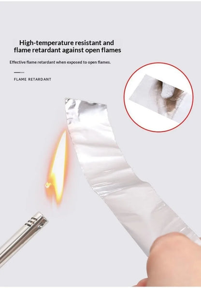 5-20m Kitchen Aluminum Foil Tape Waterproof Heat Resistant Heavy Duty 3/5cm Width Self Adhesive Seal Tape for Stove Gap Repair